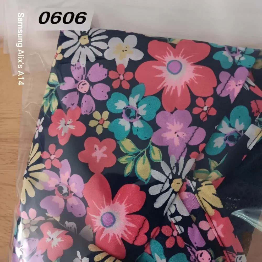 Wonder Nation Girl Multi Floral and Navy Lace Vest‎ Size XL (14 - 16)